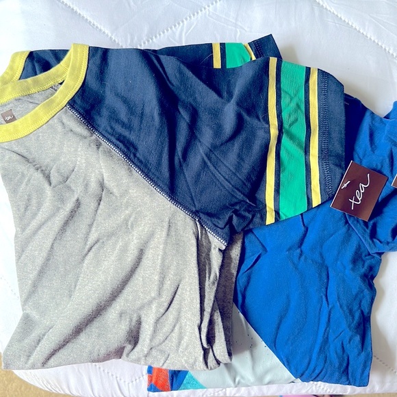 NWT Boys Bundle Szs 8 & 12 Tea Collection Shirts/Shorts & UnderArmour T - Picture 2 of 2